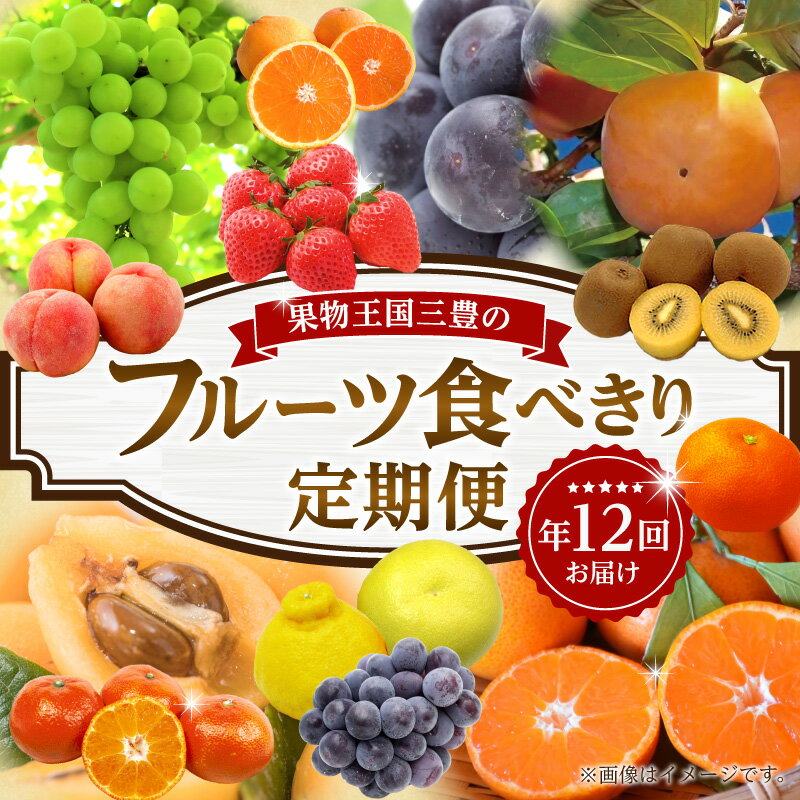 【ふるさと納税】フルーツ 食べきり定期便 年12回 定期 定期便 定期的 フルーツ 果物 果物定期便 果物王国 フルーツ王国 食べきり 食べ比べ 詰め合わせ 旬 文旦 いちご しらぬい 清見 びわ 桃 ピオーネ ぶどう マスカット キウイ みかん グルメ お取り寄せ 香川県 送料無料