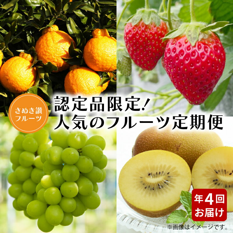 【ふるさと納税】【さぬき讃フルーツ】認定品限定！人気のフルーツ定期便（年4回）のサムネイル
