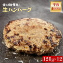【ふるさと納税】オリーブ牛100%ハンバーグ120g×12 食べ応え十分!解凍して焼くだけ!ササハラ 秋 旬