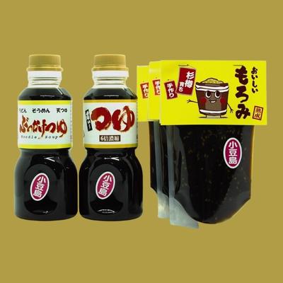 3位! 口コミ数「0件」評価「0」小豆島上野商店おいしいもろみ、濃い～つゆ、ぶっかけつゆのセット　【味噌・みそ・調味料】