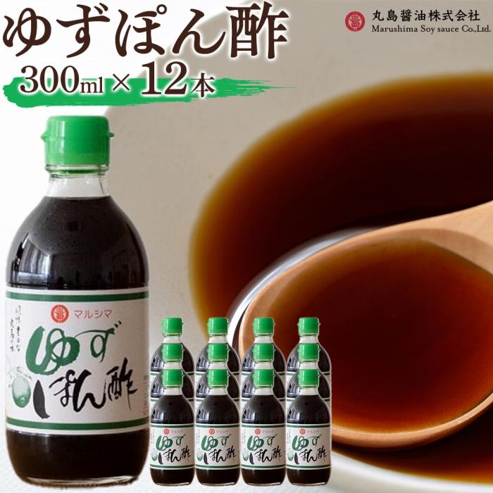 【ふるさと納税】ゆずぽん酢12本セット 300ml×12本 | 調味料 食品 加工食品 人気 おすすめ 送料無料