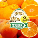 【ふるさと納税】季節の恵み2回定期便K 果物 フルーツ 定期便 定期 果物定期便 フルーツ定期便 旬の果物 旬のフルーツ 旬の定期便 人気 おすすめ 厳選 ギフ...