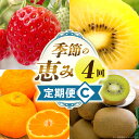 【ふるさと納税】季節の恵み4回定期便C 果物 フルーツ 青果 青果物 デザート スイーツ 果実 旬 季節 旬の果物 季節の果物 生鮮食品 生鮮 贈答 贈り物 ギ...