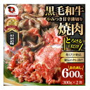 【ふるさと納税】1131-1　とろける黒毛和牛リッチな薄切り焼肉600g(300g×2P) 秘伝のタレ漬け