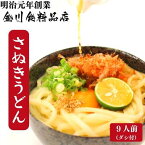 【ふるさと納税】二段熟成半生さぬきうどん9人前 だし付き（鎌田醬油）　【 麺類 和食 小麦製品 コシ しなやか のど越し 本場 ぶっかけ ざる かけうどん 夕飯 ランチ あっさり 】