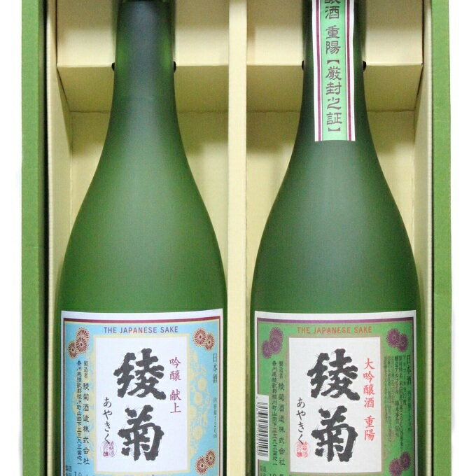 綾菊 レトロラベルセット(大吟醸・吟醸酒) [お酒・日本酒]