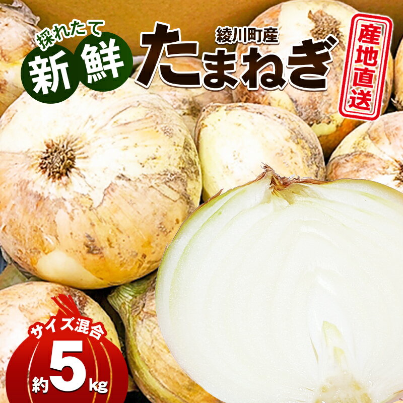 46位! 口コミ数「0件」評価「0」新鮮採れたて綾川町産 たまねぎサイズ混合約5kg　【野菜・ねぎ・玉ねぎ・たまねぎ・5キロ・サラダ・炒め物・煮物】　お届け：2024年5月上旬･･･ 