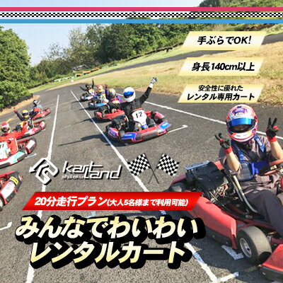 10位! 口コミ数「0件」評価「0」みんなでわいわいレンタルカート　20分走行プラン(大人5名様まで利用可能)　【 体験 チケット レジャー レンタルカート サーキット レーシ･･･ 