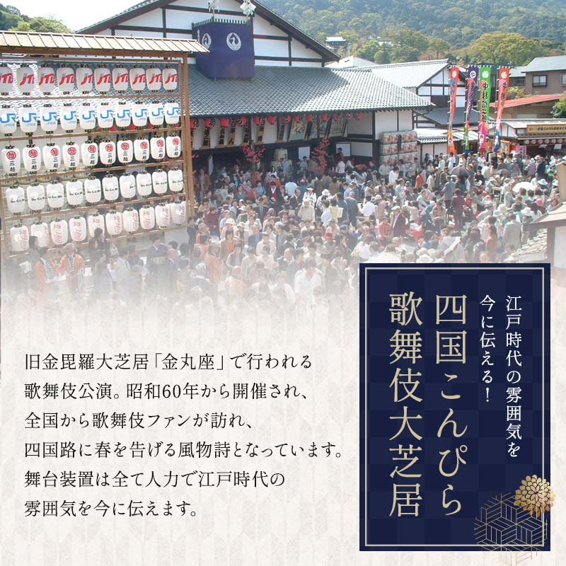 【ふるさと納税】＼ 公演日が選べる ／ 【尾上松緑 出演！】 【先行販売・数量限定】 金丸座 第三十九回 四国こんぴら歌舞伎大芝居チケット花道横 A席・平場 1枚 歌舞伎 かぶき カブキ 芝居 観劇 ギフト 四国 F5J-1148var