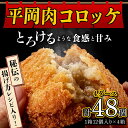 【ふるさと納税】平岡肉コロッケ 4ダース (12個入×4箱) コロッケ 肉コロッケ 揚げ物 肉 ご当地 おかず おつまみ お弁当 食品 四国 F5J-414