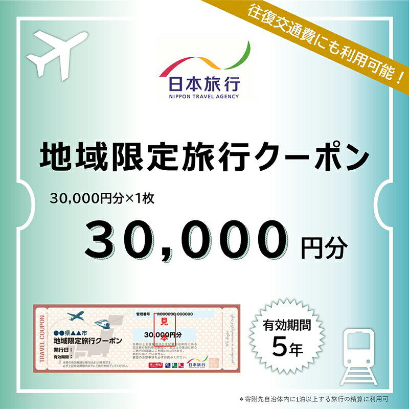 【ふるさと納税】 香川県琴平町 日本旅行 地域限定旅行クーポン 30,000円分 チケット 旅行 宿泊券 ホテル 観光 旅行 旅行券 交通費 体験 宿泊 夏休み 冬休み 家族旅行 ひとり カップル 夫婦 親子 トラベルクーポン 香川県琴平町旅行 F5J-407