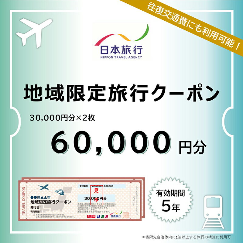 【ふるさと納税】 香川県琴平町 日本旅行 地域限定旅行クーポン 60,000円分 チケット 旅行 宿泊券 ホテル 観光 旅行 旅行券 交通費 体験 宿泊 夏休み 冬休み 家族旅行 ひとり カップル 夫婦 親子 トラベルクーポン 香川県琴平町旅行 F5J-408(4)