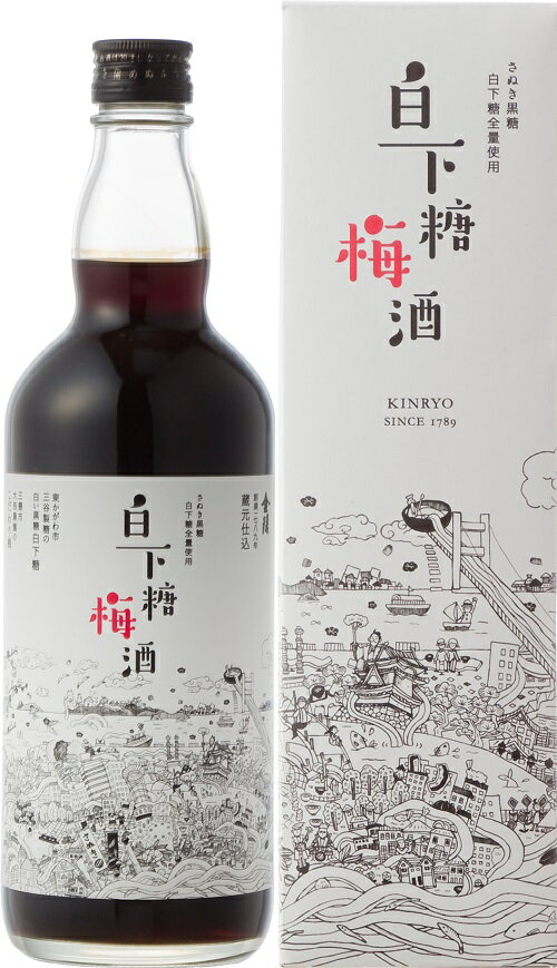 【ふるさと納税】金陵 白下糖梅酒 720ml 1本（提供：西野金陵株式会社）★国産★香川県産★和三盆糖★瀬戸内★白下糖のサムネイル