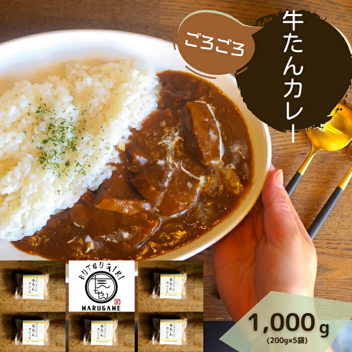 【ふるさと納税】牛たんカレー5個セット〔提供：ぶつぎりたんちゃん〕牛タン 牛たん 簡単 便利 美味し...