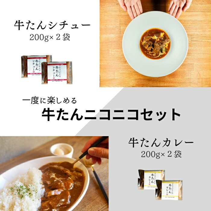 牛たんニコニコセット〔提供:ぶつぎりたんちゃん〕牛タン 牛たん カレー シチュー 簡単 便利 美味しい スパイス 団欒 便利