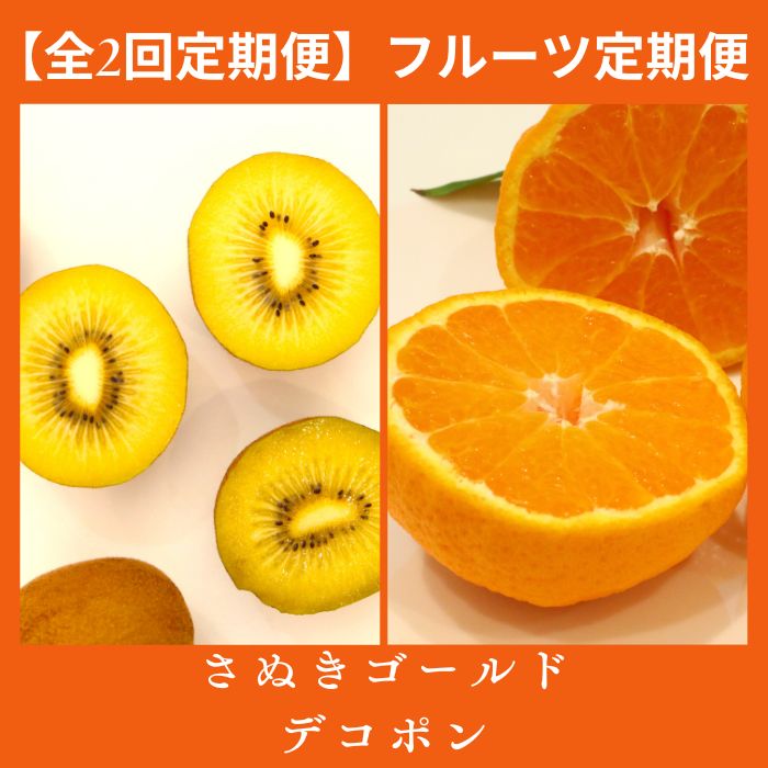 【ふるさと納税】【全2回フルーツ定期便】さぬき讃フルーツ さぬきゴールドと不知火(デコポン)〔提供:有限会社マミィギフトカガワ〕