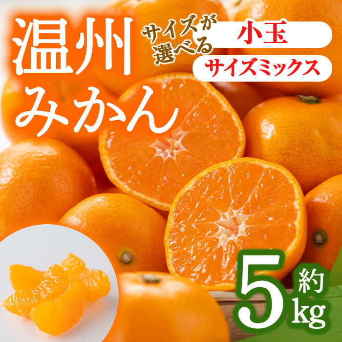 12位! 口コミ数「4件」評価「4」＜先行予約！2024年10月上旬以降順次発送予定＞＜選べるサイズ＞香川県産 温州みかん(約5kg/サイズミックス・小玉)国産 果物 果実 く･･･ 