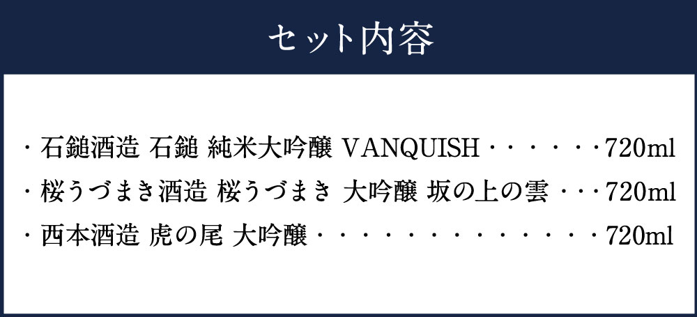 【ふるさと納税】極上大吟醸酒 Cセット 720...の紹介画像3