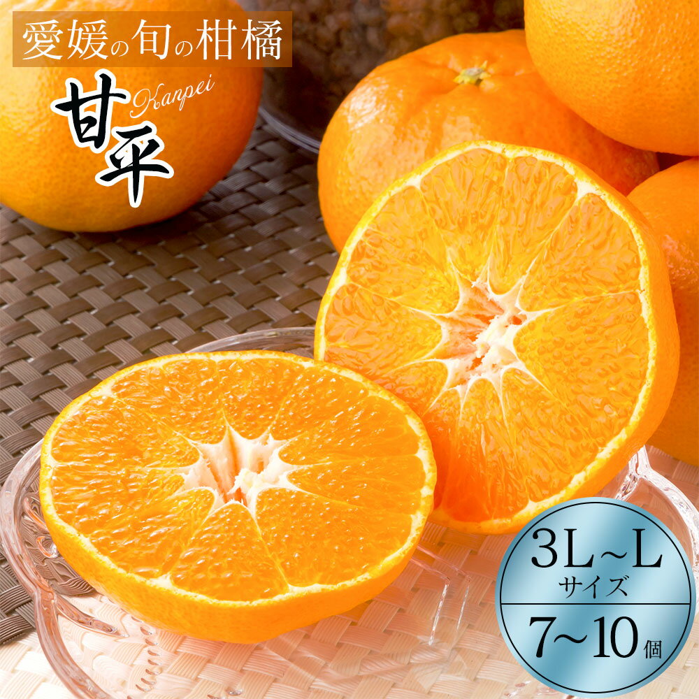 【ふるさと納税】愛媛県産 愛媛の旬の柑橘 甘平 3L～Lサイズ 7～10個 みかん ミカン ポンカン フルーツ 果物 送料無料 【2024年2月より順次発送】のサムネイル