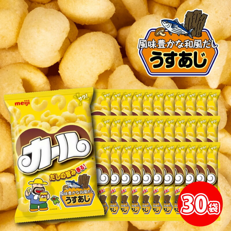 【ふるさと納税】 【数量限定】 愛媛県 明治 カール うすあじ 10袋×3ケース スナック菓子 セット 送料無料 西日本限定 まとめ買い お菓子 おつまみ meiji