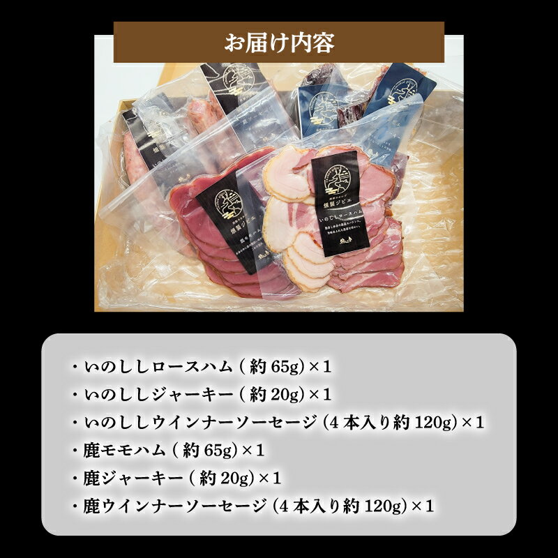 【ふるさと納税】 熟成 ジビエ 燻製 セット 7種 小分け 冷凍 猪肉 鹿肉 ハム ソーセージ ジャーキー 燻製 スライス 熟成肉 ( ふるさと納税 キャンペーン シミュレーション )