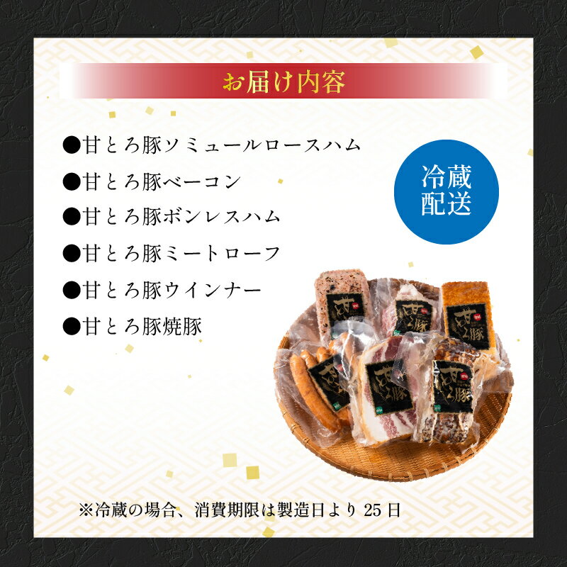 【ふるさと納税】 ＜肉屋プレゼンツ＞希少な甘とろ豚のハムバラエティ6種セット | ハム ウィンナー ソーセージ 肉 お肉 豚 豚肉 贈答 国産豚肉 ギフト 贈り物 お取り寄せ お取り寄せグルメ 食べ比べ 贈答品 楽天ふるさと 愛媛県 愛媛 松山市