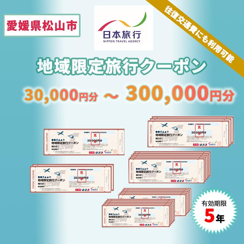 【ふるさと納税】 愛媛県松山市 日本旅行 【地域限定旅行クーポン 30,000〜300,000円】 旅行 トラベル チケット 宿泊 宿泊券 旅館 予約 観光 愛媛県 松山市 人気 おすすめ