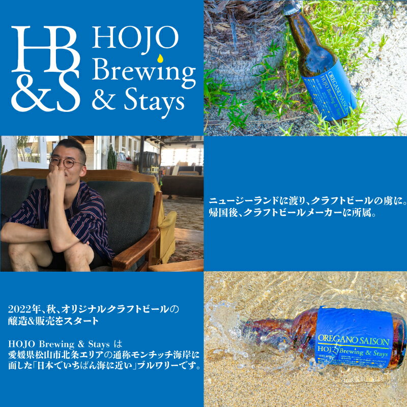 【ふるさと納税】 HOJO Brewing & Stays オリジナルクラフトビール醸造権 ビール クラフトビール 地ビール クラフト クラフトビール飲み比べ クラフトビール 飲み比べ 地ビール 飲み比べ 瓶ビール 愛媛県 松山市 北条 クラフトビール