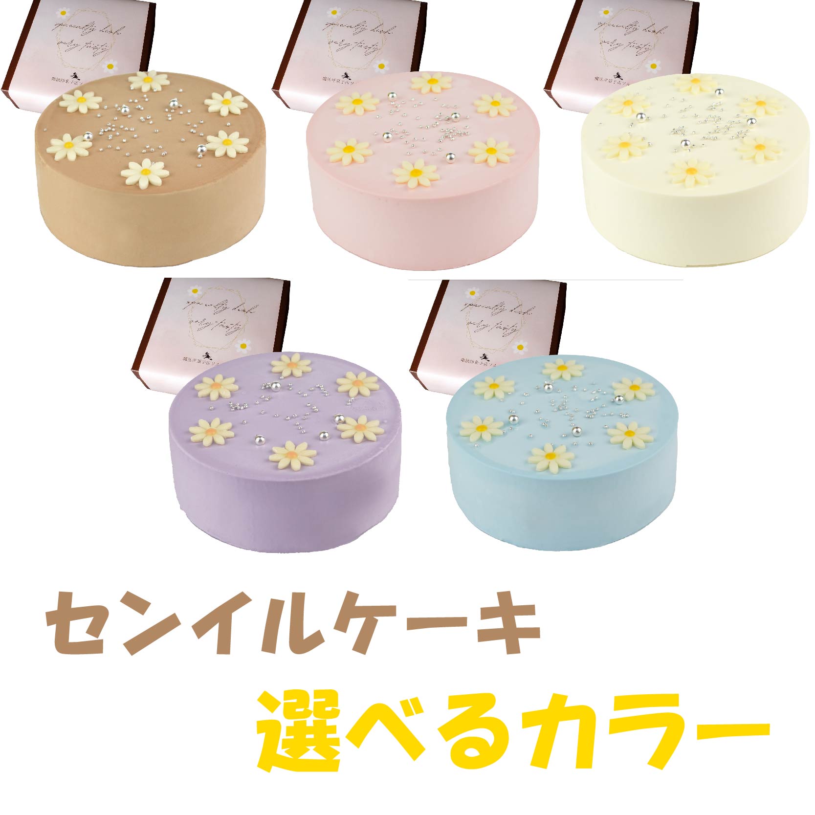 【ふるさと納税】 【着日指定可】【選べるカラー】ケーキ センイルケーキ 4号 直径13.5cm 2人〜4人分 285g 【単品(ローソクのみ)】 スイーツ ギフ...