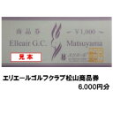 【ふるさと納税】 エリエールゴルフクラブ松山 商品券 6,000円分