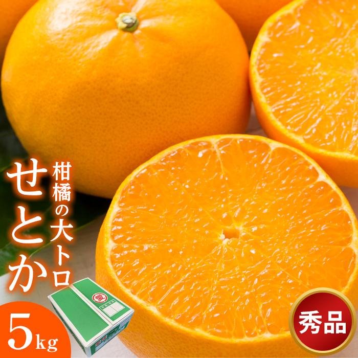 【ふるさと納税】 数量限定 せとか 5kg 柑橘 大トロ 秀品 ご家庭用 フルーツ 高級 みかん 蜜柑 オレンジ