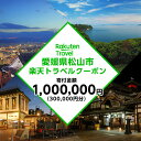 【ふるさと納税】 愛媛県松山市の対象施設で使える楽天トラベルクーポン 寄付額100万円 F21Q-1060