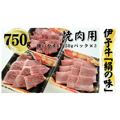 9位! 口コミ数「0件」評価「0」今治産 伊予牛「絹の味」焼肉用(上ロース・上カルビ・上モモ)750g【VD00940】【配送不可地域：離島】