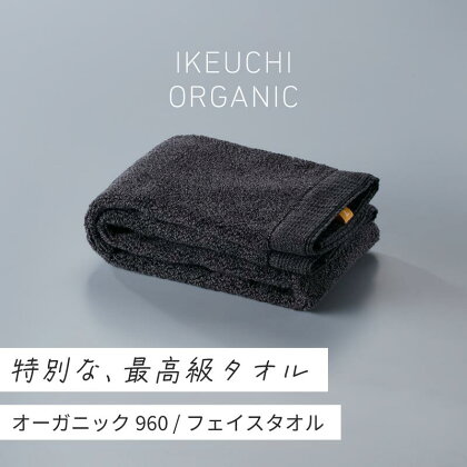 オーガニック960 フェイスタオル 2枚セット イケウチオーガニック IKEUCHIORGANIC チャコールグレー アイボリー ベージュ 池内 いけうち [I000870CGY]