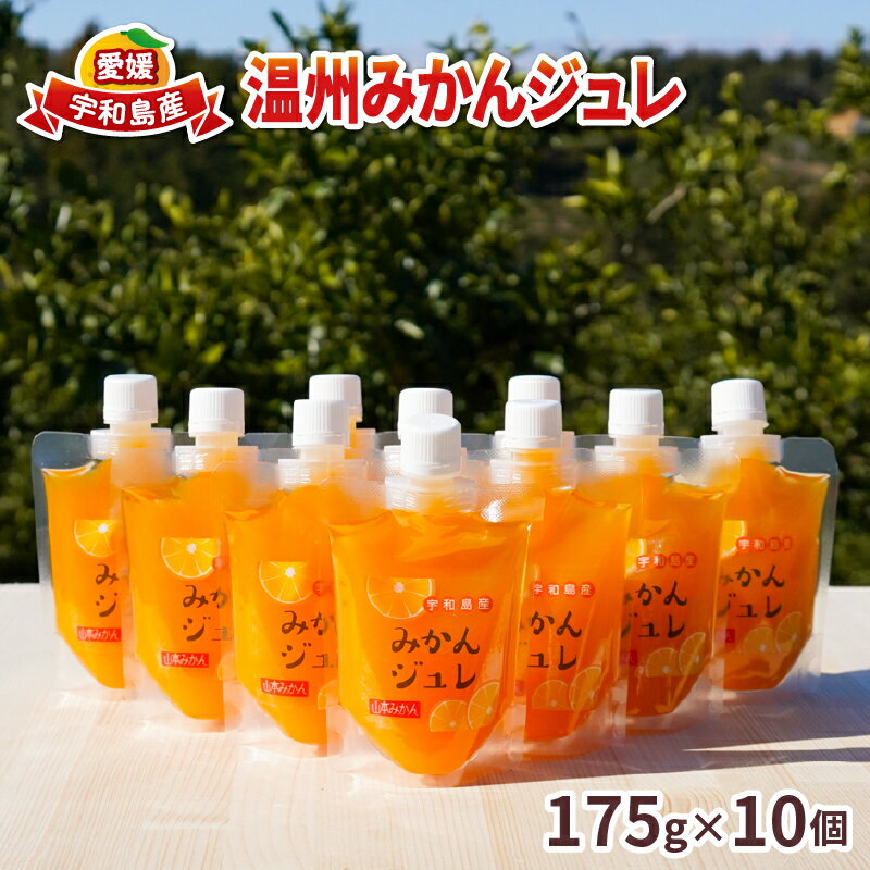 ゼリー飲料人気ランク51位　口コミ数「0件」評価「0」「【ふるさと納税】 無添加 本気の 温州みかん ジュレ 10個 山本みかん みかん 南柑20号 温州 ゼリー デザート スイーツ 加工品 果物 フルーツ 数量限定 国産 愛媛 宇和島 J012-038007」