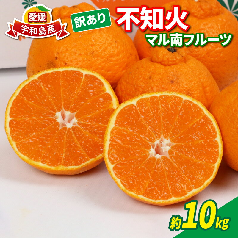 【ふるさと納税】 訳あり 不知火 10kg マル南フルーツ 先行予約 果物 くだもの わけあり 訳あり品 フルーツ 柑橘 蜜柑 みかん 不知火みかん mikan ミカン グルメ お取り寄せ デザート ビタミン 愛媛県産 愛媛みかん 愛媛ミカン 愛媛蜜柑 数量限定 愛媛 宇和島 B010-106022のサムネイル