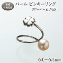 【ふるさと納税】 パール ピンキーリング クローバー 6.0-6.5mm 暁工房 リング 指輪 真珠 アクセサリー アコヤ真珠 本真珠 ファッション カジュアル 冠婚葬祭 慶事 結婚式 卒業式 入学式 お祝い ギフト 贈り物 人気 特産品 国産 愛媛 宇和島 A030-002005