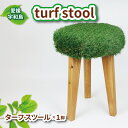 【ふるさと納税】 スツール 木製 椅子 turf stool 53chairs チェア インテリア おしゃれ ハンドメイド いす 木製 芝 人工芝 緑 グリーン...