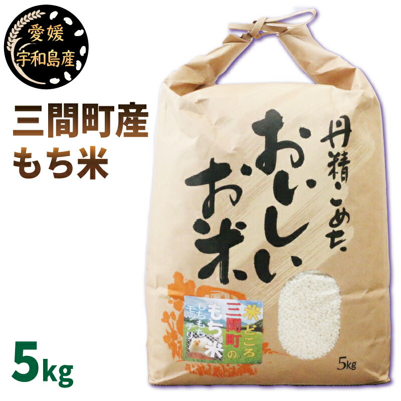 【ふるさと納税】 新米 もち米 5kg 喜菜家 三間町産 精米 お米 おこめ 米 こめ kome ※ 餅 もち 餅米 もちごめ 赤飯 おこわ 団子 おはぎ アレンジ いろいろ ふっくら ツヤツヤ もちもち 甘い 国産 愛媛 宇和島 G018-127003