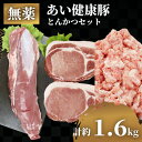 【ふるさと納税】 とんかつ セット ヒレ 約 650g ロース 2枚 ミックス ミンチ 約 500g 無薬 あい健康豚 あい健康牧場 niku 豚 豚肉 ぶた ...
