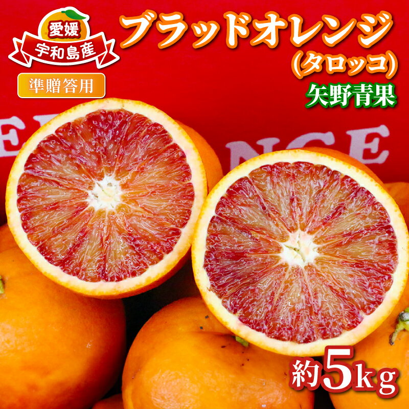 【ふるさと納税】 ブラッドオレンジ 準 贈答用 タロッコ 5kg 矢野青果 ミカン オレンジ みかん mikan 柑橘 果物 くだもの フルーツ 蜜柑 ジューシー 希少 アントシアニン 愛媛みかん 愛媛ミカン 愛媛県産 準贈答用 産地直送 農家直送 数量限定 国産 愛媛 宇和島 B012-171020