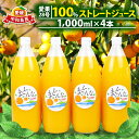 【ふるさと納税】 愛果28号 みかん 100% ストレートジュース 1,000ml × 4本 奥田農園 100%ジュース みかんジュース フルーツジュース ジュ...