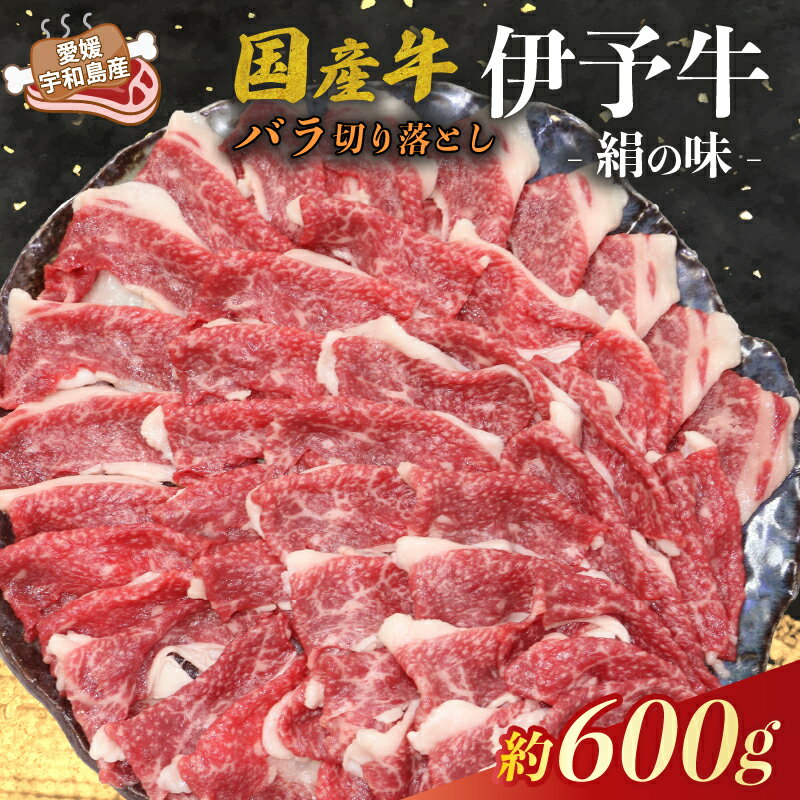 国産牛 バラ 切り落とし 600g 伊予牛 「 絹の味 」 氏原精肉店 牛 牛肉 ぎゅうにく お肉 肉 ブランド牛 高級 niku にく おにく 切落し すき焼き すきやき しゃぶしゃぶ 鍋 焼肉 牛丼 カレー アレンジ 美味 冷凍 特産品 国産 愛媛 宇和島
