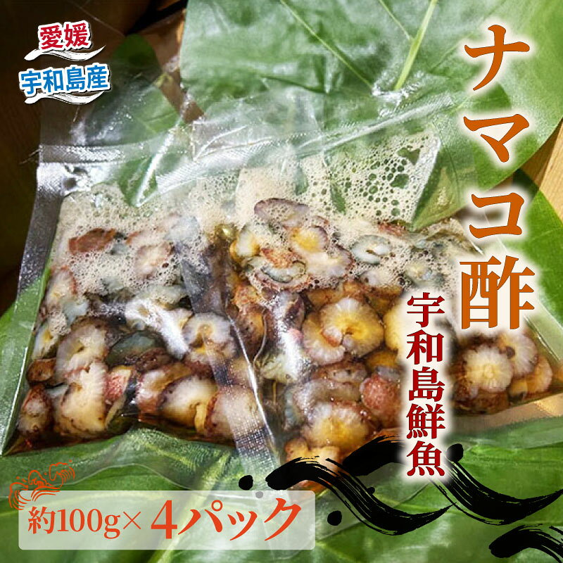 【ふるさと納税】 ナマコ 酢 約 100g × 4 パック 宇和島鮮魚 海鮮 なまこ ナマコ 海の幸 魚介 水産加工品 酢の物 酢もの冷凍 小分け パック お手軽 便利 おつまみ 肴 つまみ 高級食材 コリコリ ナマコ酢 なまこ酢 珍味 愛媛 宇和島 D010-200042