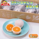 【ふるさと納税】 みかん 真珠 大福 8個 企業組合津島あぐり工房 温州 蜜柑 みかん大福 だいふく 餅 もち スイーツ デザート お菓子 菓子 おやつ フルーツ大福 パール パウダー 配合 和菓子 日南1号 宮川早生 南柑20号 冷凍 柑橘 果物 フルーツ 国産 愛媛 宇和島 J014-066003