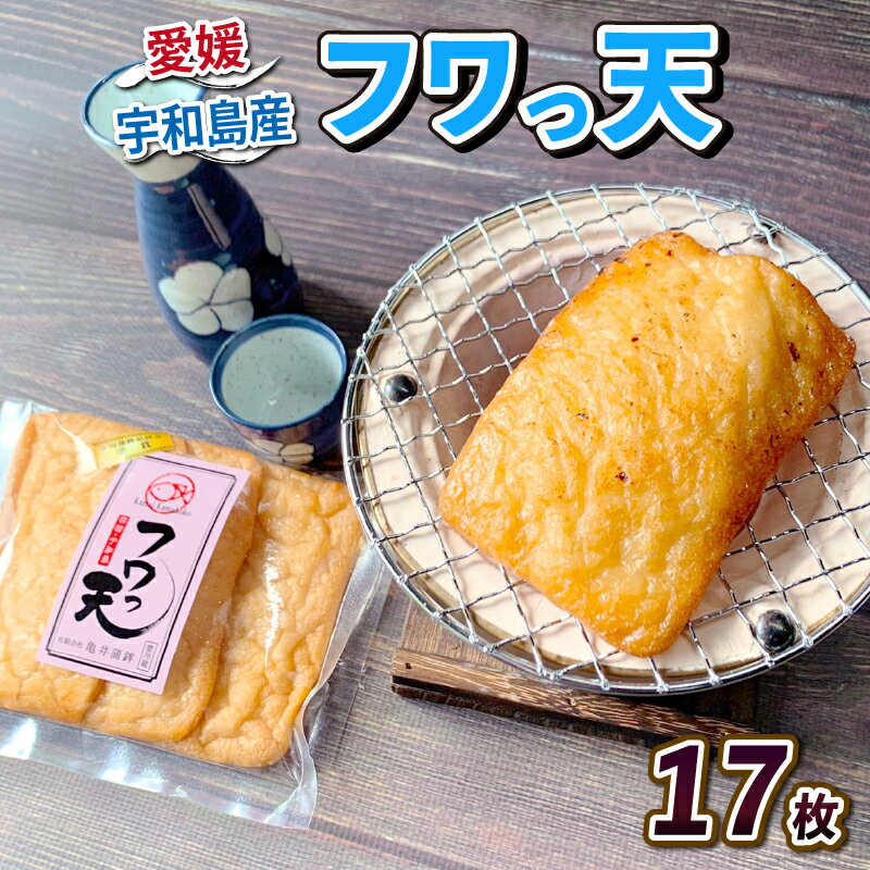 【ふるさと納税】 フワっ天 17枚 亀井蒲鉾 冷蔵 郷土料理 おつまみ 肴 魚肉加工品 特産品 愛媛 宇和島 C010-069004のサムネイル