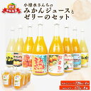 【ふるさと納税】 みかんジュース ゼリー セット ジュース 720ml × 4本 みかんゼリー 175g × 8個 小清水農園 温州 mikan 果汁 飲料 柑...
