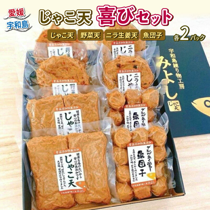 【ふるさと納税】 じゃこ天 喜びセット 宇和島練り物工房みよし じゃこ天 野菜天 ニラ生姜天 魚団子 すり身 練り物 惣菜 出汁 だし 酒 おつまみ 肴 魚肉 ...