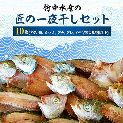 竹中水産の匠の一夜干し10枚セット! 【C22-226】【配送不可地域：離島】【1054228】