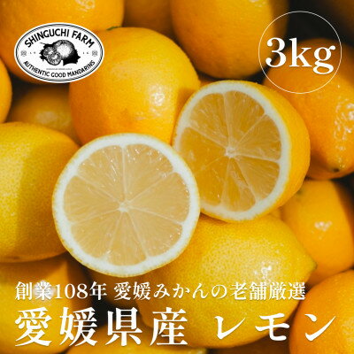 【ふるさと納税】愛媛県産レモン 3kg【防腐剤・ワックス不使用】新口農園【C70-20】【1470687】 【ふるさと納税】愛媛県産レモン 3kg【防腐剤・ワックス不使用】新口農園【C70-20】【1470687】